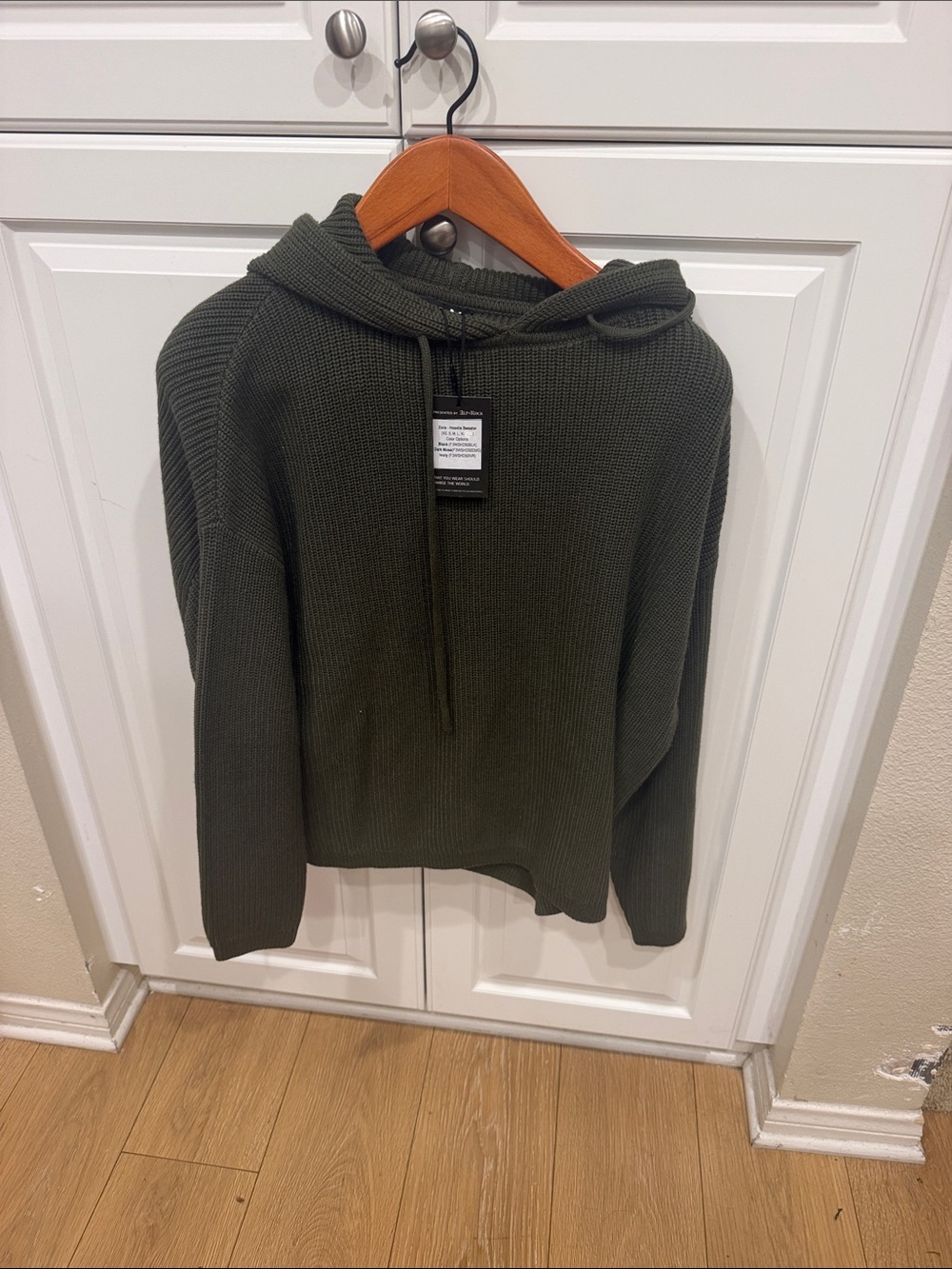 Alp N Rock Olive Knit Hooded Sweater